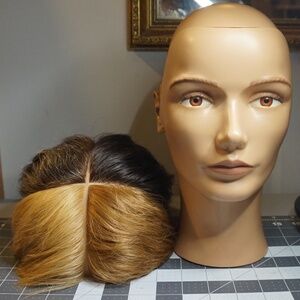Mannequin Head with Human Hair